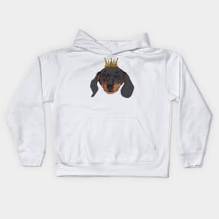 Dachshund King Kids Hoodie